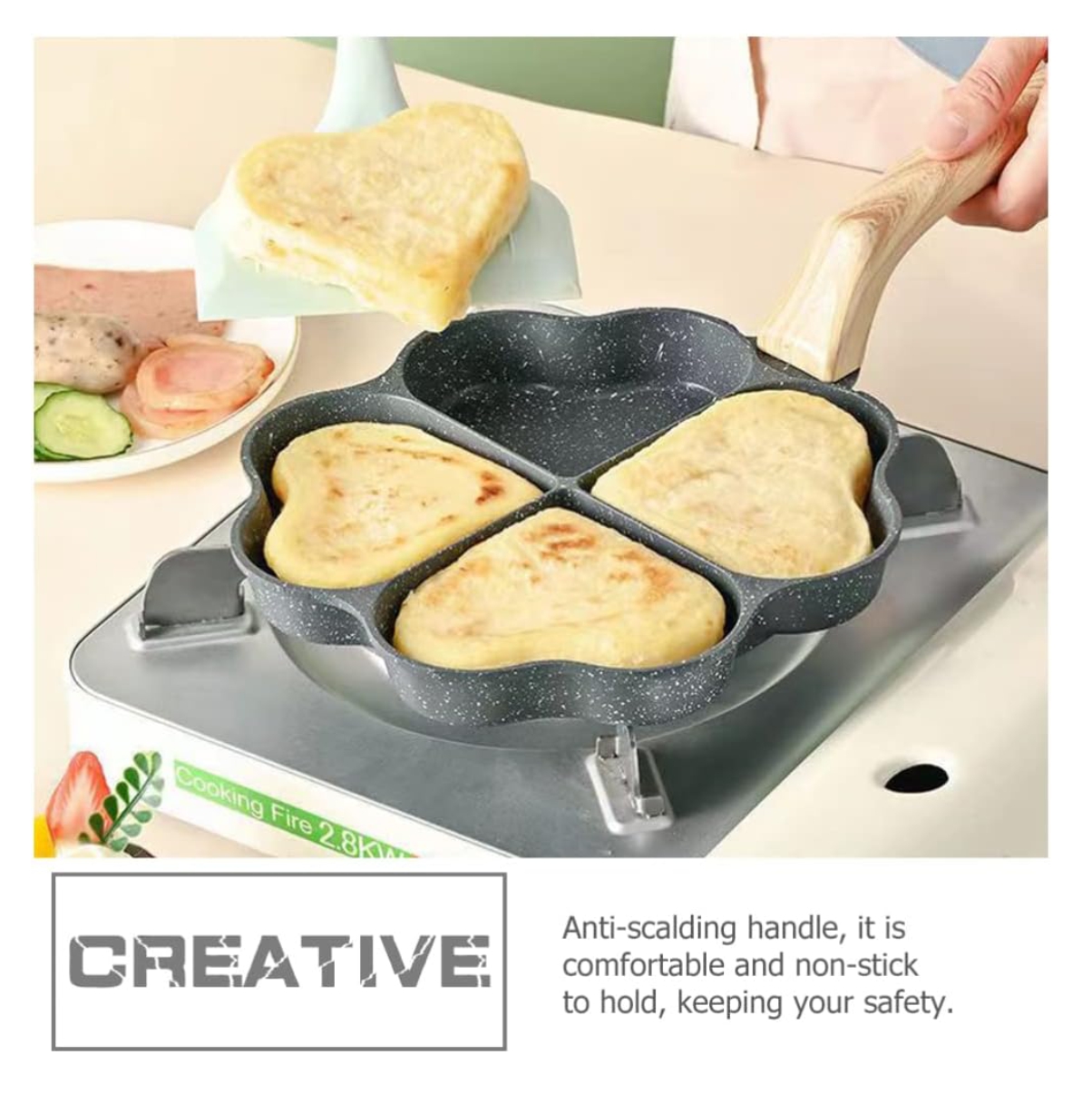 Miniatura 3 de Sarten de 4 puestos Forma Corazon